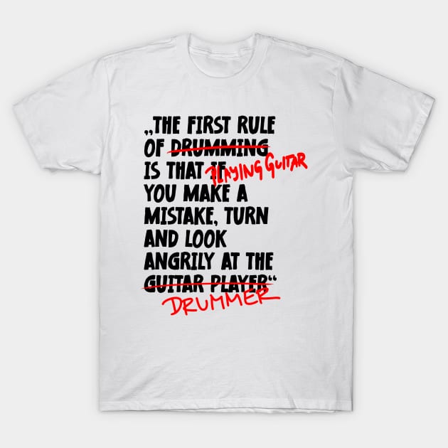 The First Rule Of Guitarist T-Shirt by jodotodesign